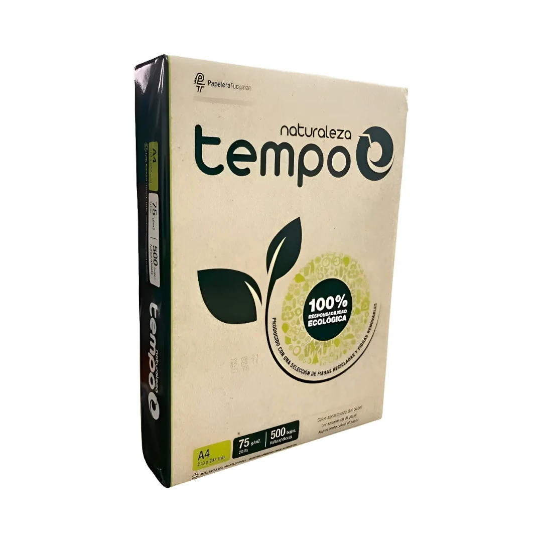 Resma A4 Tempo Naturaleza 75Gr x500 hojas