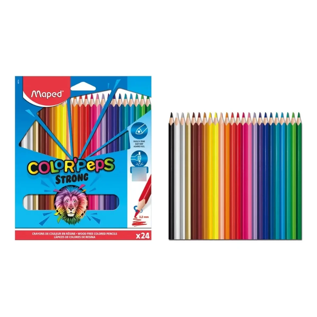 Lápices de colores Maped Colorpeps Strong x24