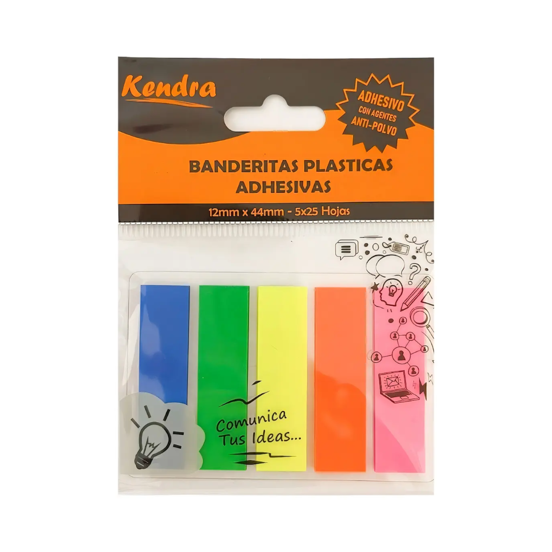 Señaladores De Página Kendra Duocolor Banderitas