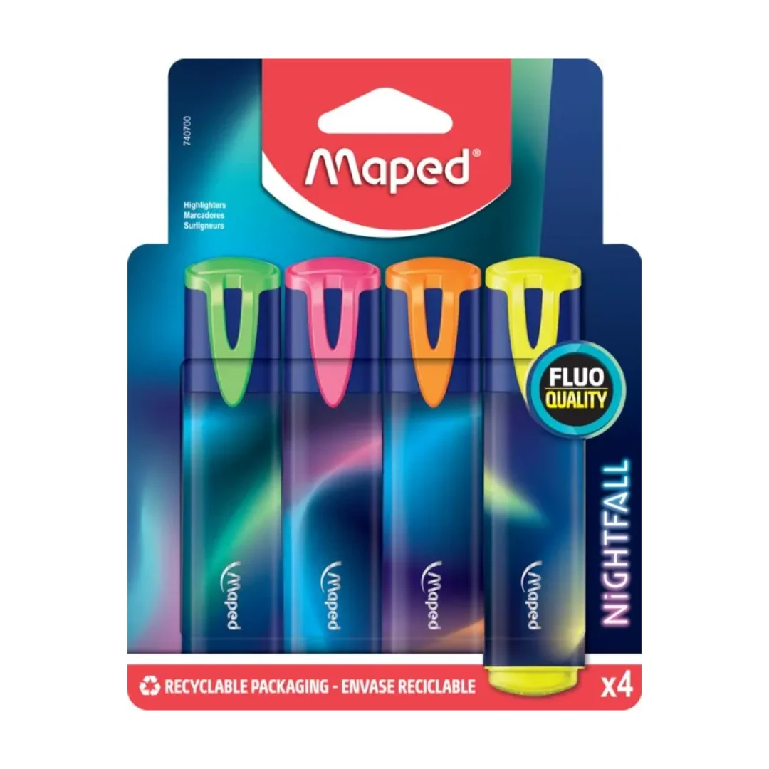 Resaltador Maped Nightfall x 4u