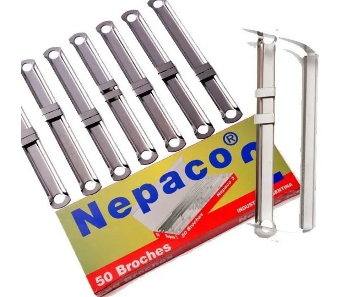 Broches Metálicos Para Carpetas Sifap - Nepaco X 50u