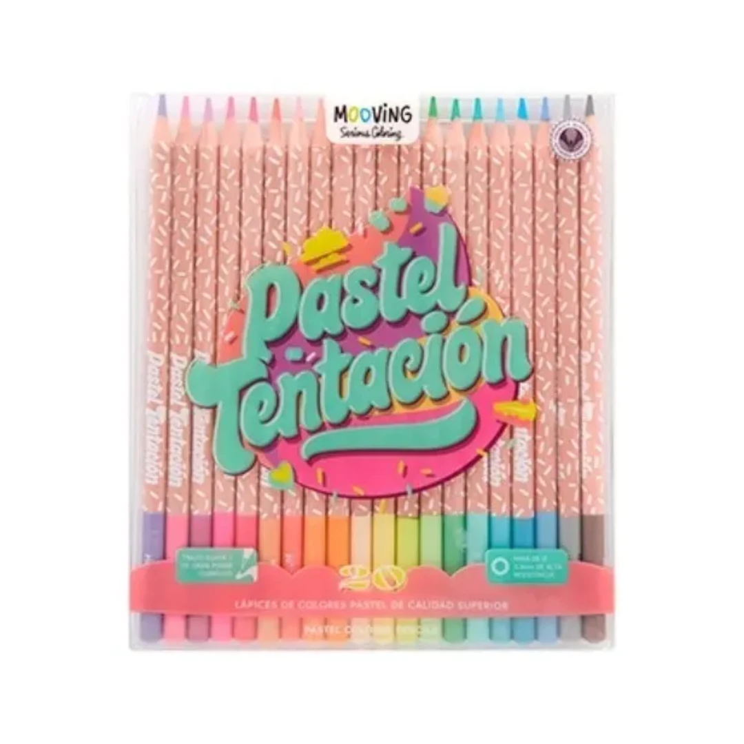 Lapices Mooving color - Pastel Tentacion X 20 unidades