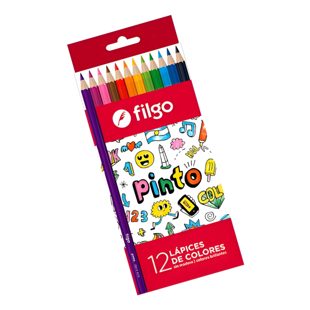Lápices de colores Filgo Pinto x 12u