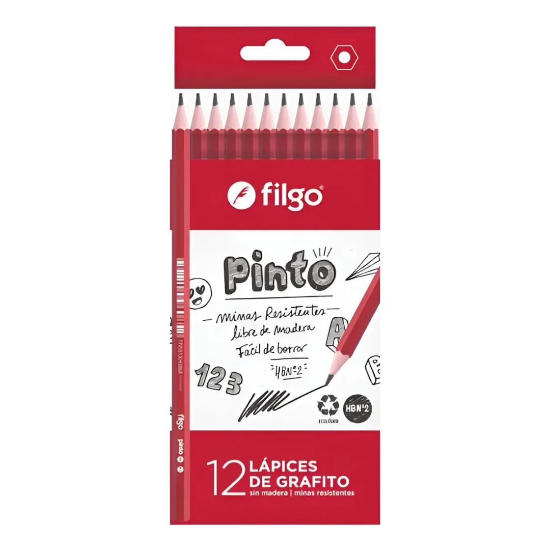 Lápiz Negro Filgo HB nro2 x12