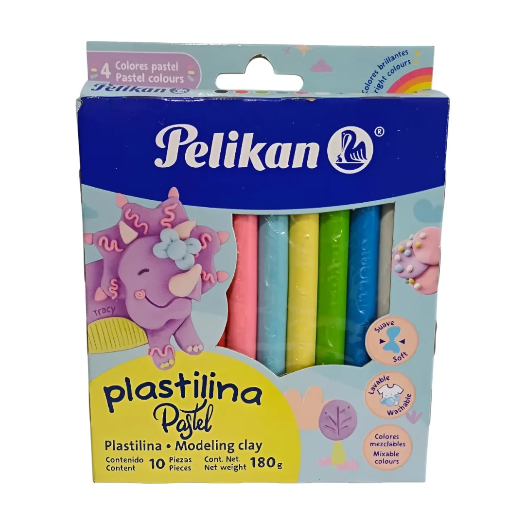 Plastilina Pelikan Pastel x10
