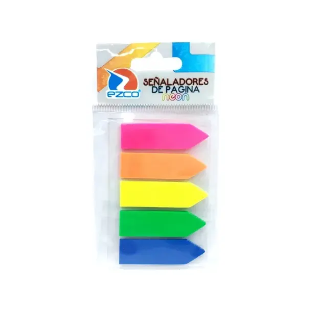Señaladores De Página Ezco Neon Banderitas