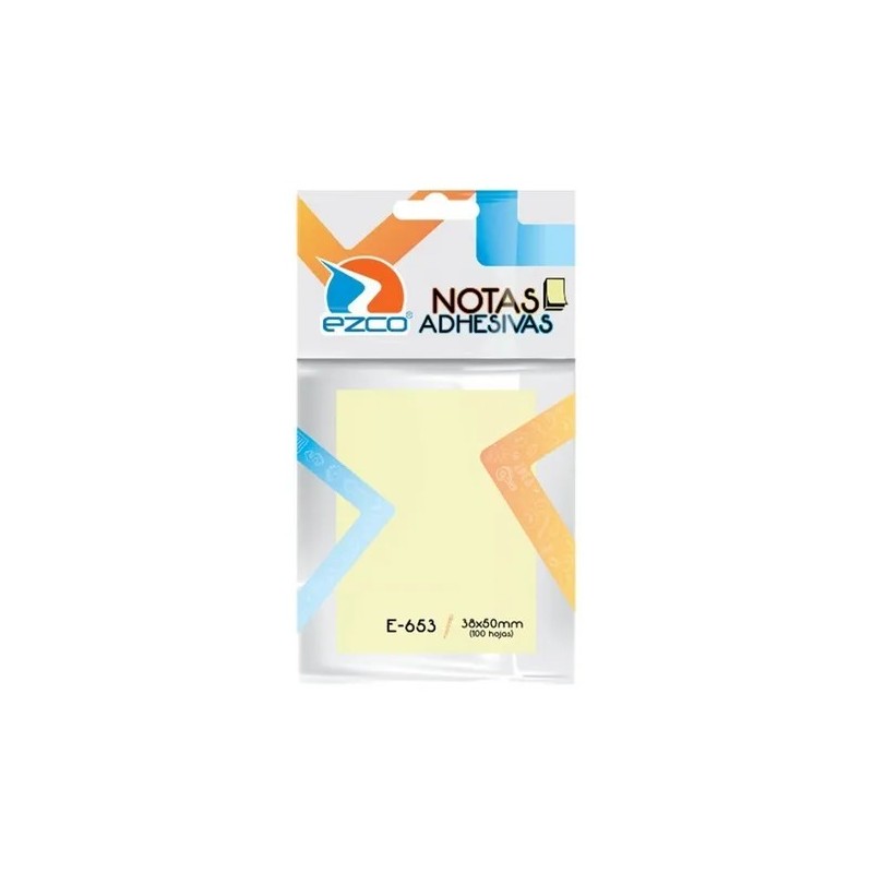 Notitas autoahesivas Ezco - 38x50 Mm  x 100 Hojas