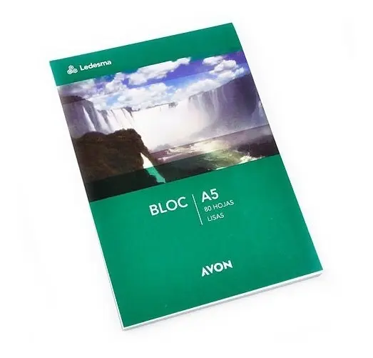 Block Avon A5 liso - x 80 hojas