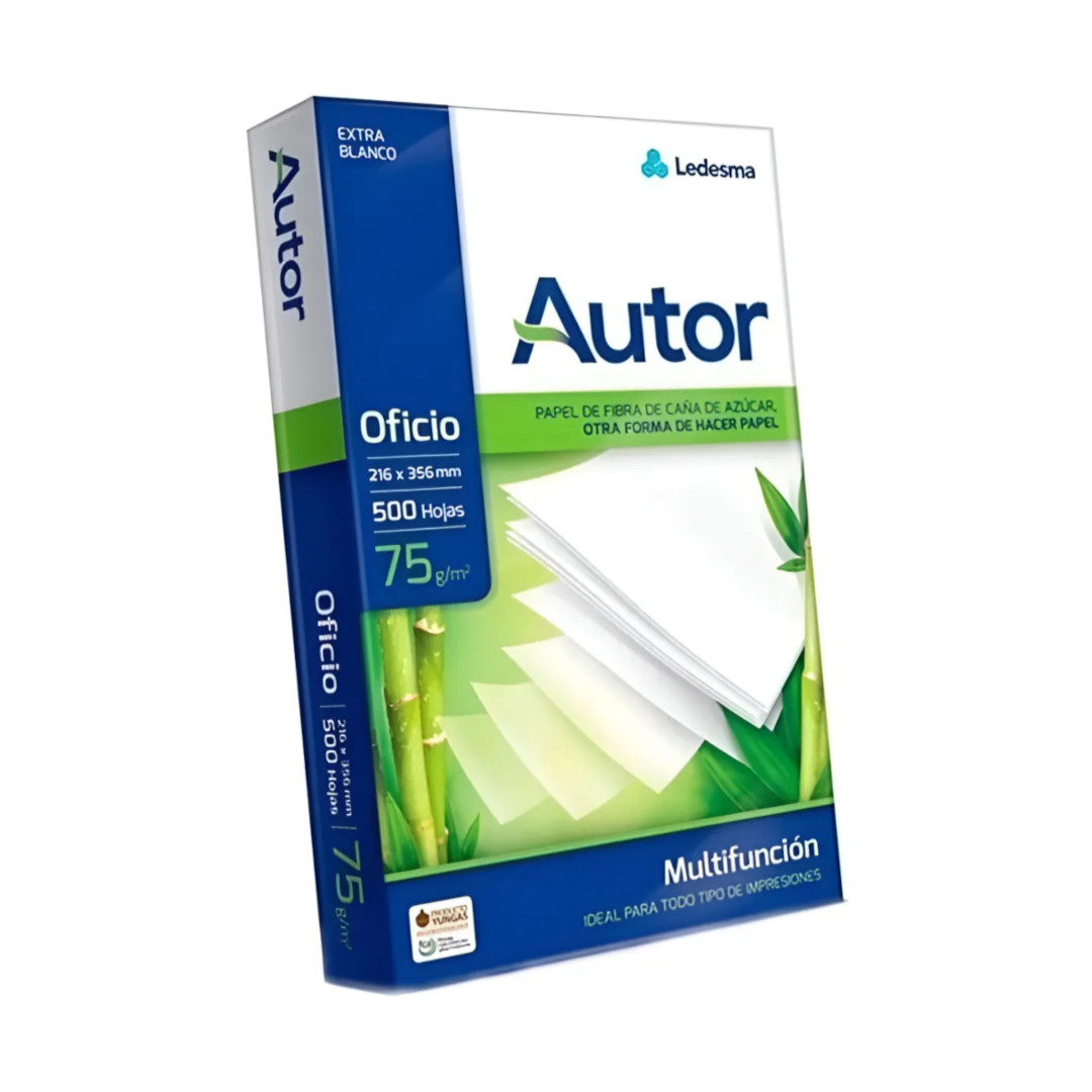 Resma Oficio Autor 75grs. x500 hojas